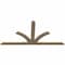 Ekena Millwork Richland Rough Sawn Timber Gable Bracket, Douglas Fir, 108"W x 54"H x 2"D x 6"F, 12/12 Pitch GBW108X54X0206RIC00RDF - alternate 3